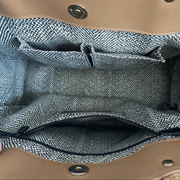 Rebecca Minkoff MAB medium leather canvas tote bag purse - Picture 10 of 10